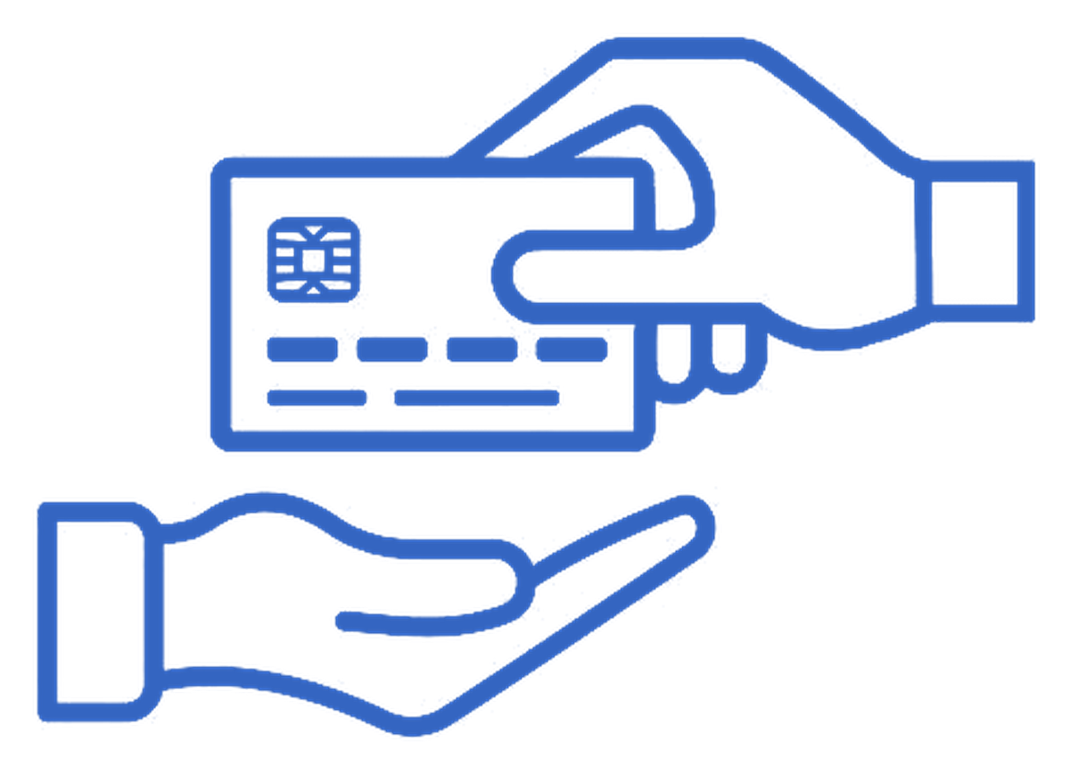 Smart Credit Coaches two-hands and credit-card logo